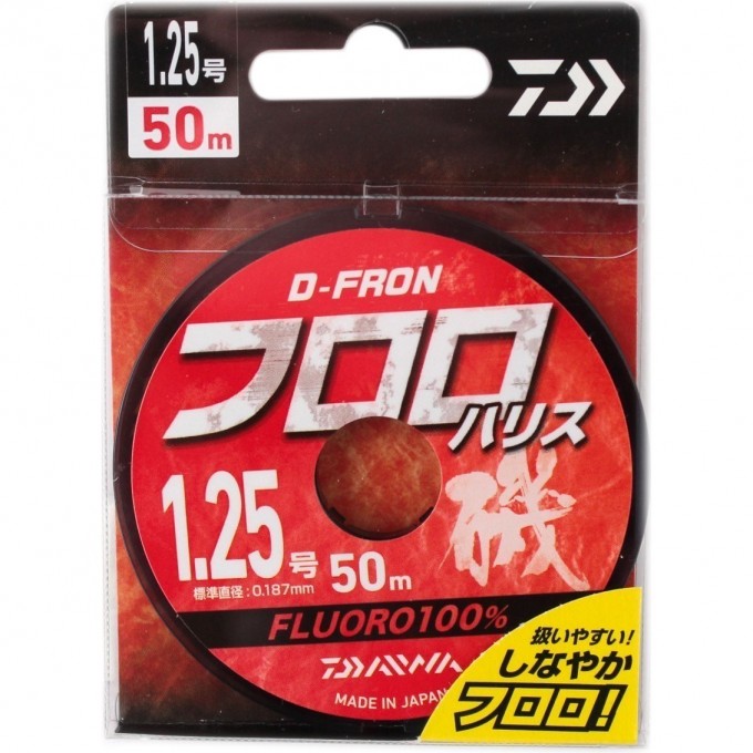 Леска DAIWA D-FRON fluoro harisu 1,25 50м 07300184