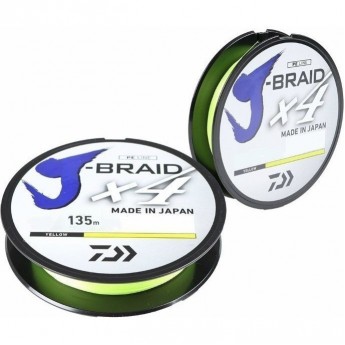 Шнур DAIWA J-Braid X4 0,07мм 135м Yellow